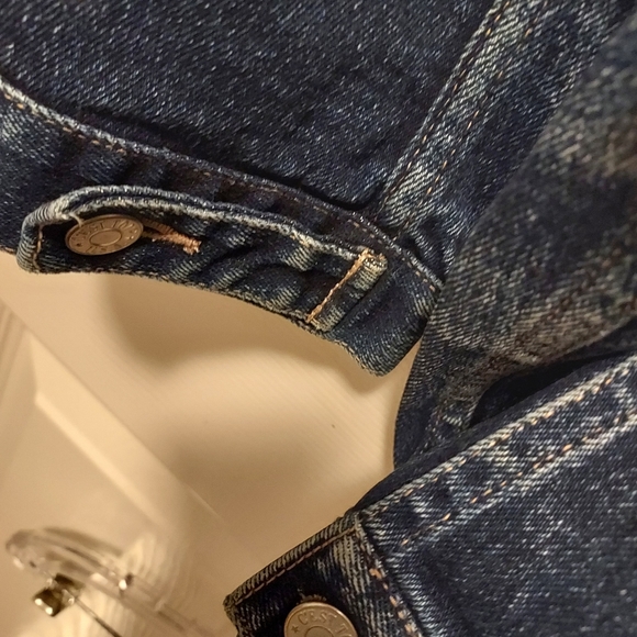 Classic American C'EST C'T TOI Jeans USA 🇺🇸 XL Dark Denim Jean Jacket vintage - Picture 7 of 12